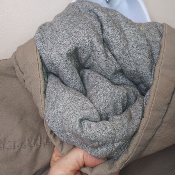 American Eagle 2012 Women's Hooded Khaki Water Resistant Bomber Style Jacket - Picture 9 of 16